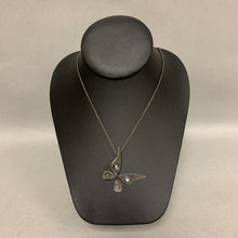 Load image into Gallery viewer, Sterling Moonstone Butterfly Pendant on 18&quot; Chain
