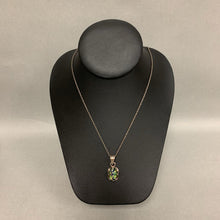 Load image into Gallery viewer, Sterling Dichroic Art Glass Pendant on 18&quot; Chain
