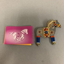 Load image into Gallery viewer, Liztech Jewelry Handcrafted Mustang Sally Horse Brooch Pin (2.5&quot;)
