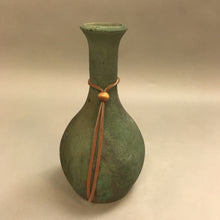 Load image into Gallery viewer, Green Pottery Vase (9&quot;)
