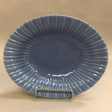 Load image into Gallery viewer, Vintage Stangl Pottery Scalloped Edge Blue Serving Bowl (2x9x7)
