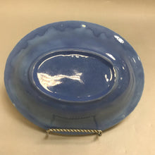 Load image into Gallery viewer, Vintage Stangl Pottery Scalloped Edge Blue Serving Bowl (2x9x7)
