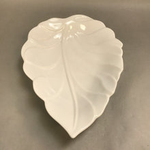 Load image into Gallery viewer, Royal Haeger Pottery White Leaf Dish Serving Plate Bowl (13&quot;)
