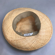 Load image into Gallery viewer, The Scala Collection Straw Hat with Leaf Motif
