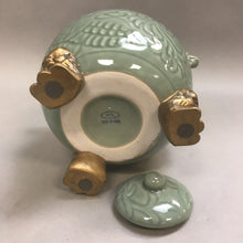 Load image into Gallery viewer, Green Glazed Pottery Tea Pot Dragon (11&quot; x 9&quot;)
