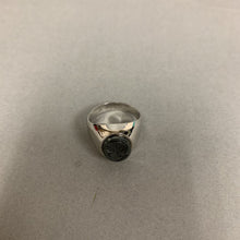 Load image into Gallery viewer, Sterling Vargas Carved Hematite Trojan Ring sz 9
