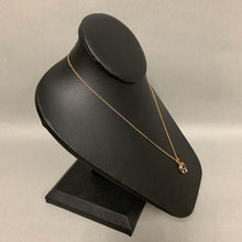 Load image into Gallery viewer, 14K Gold Diamond Sapphire Pendant on 16&quot; Chain (2.5g)
