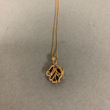 Load image into Gallery viewer, 14K Gold Diamond Sapphire Pendant on 16&quot; Chain (2.5g)
