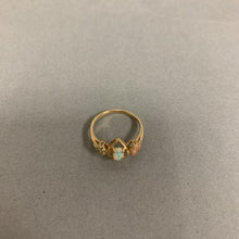 Load image into Gallery viewer, 10K Gold Ethiopian Opal Ring sz 5 (1.4g)
