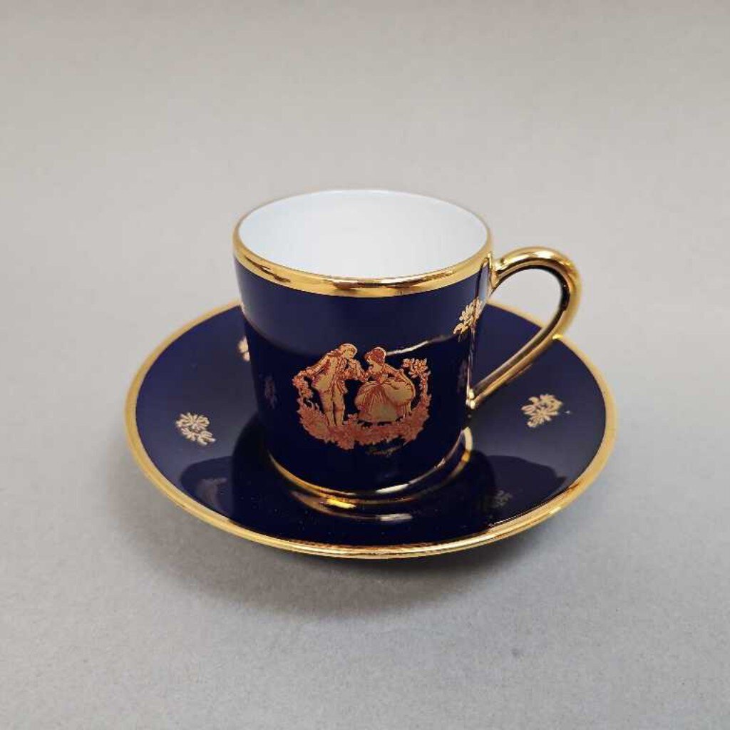 Imperial Limoges Espresso / Demitasse Cup & Saucer (~2x4x4)