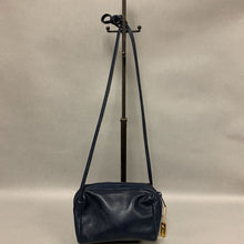 Load image into Gallery viewer, Vintage Marshall Fields Navy Leather Crossbody Purse (5x7x2&quot;)
