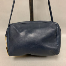 Load image into Gallery viewer, Vintage Marshall Fields Navy Leather Crossbody Purse (5x7x2&quot;)
