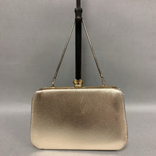 Load image into Gallery viewer, Vintage Gold Kisslock Chain Strap Evening Bag Purse (As-Is) (5x7x2&quot;)
