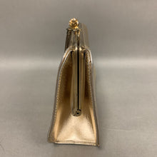 Load image into Gallery viewer, Vintage Gold Kisslock Chain Strap Evening Bag Purse (As-Is) (5x7x2&quot;)
