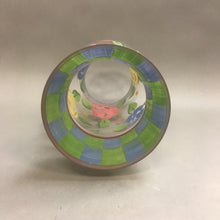 Load image into Gallery viewer, Tracy Porter Hand Painted Floral Hurricane Glass Candle Shade (12&quot;)
