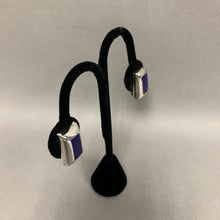 Load image into Gallery viewer, Sterling Lapis Lazuli Clip Earrings
