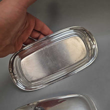 Load image into Gallery viewer, Silverplate Covered Butter Dish (3x8x4)
