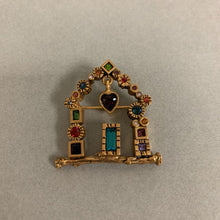 Load image into Gallery viewer, Patricia Locke Austrian Crystal House Brooch Pin (1.5&quot;)
