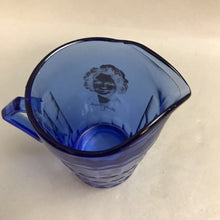 Load image into Gallery viewer, Cobalt Blue Glass Shirley Temple Pitcher (~4.5&quot;)
