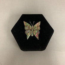 Load image into Gallery viewer, Vintage Taxco Mexico Sterling Abalone Inlay Butterfly Brooch Pin (1.75&quot;)
