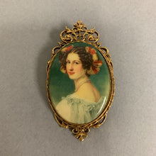 Load image into Gallery viewer, Vintage Art &#39;1828 Auguste Strobl&#39; Cameo Brooch Pin (2.5&quot;)
