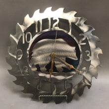 Load image into Gallery viewer, Quartex Saw Clock with Bear Motif (12&quot;)(Works)
