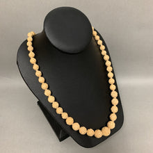 Load image into Gallery viewer, Vintage Carved Celluloid Graduated Bead Necklace (33&quot;)
