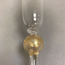 Load image into Gallery viewer, Murano Cenedese Vetri Champagne Flute Gold Glass Ball (10&quot;)
