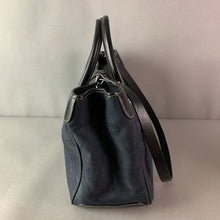 Load image into Gallery viewer, Dooney &amp; Bourke Black Canvas &amp; Leather Handbag Purse w/ Shoulder Strap (10x15x6&quot;)
