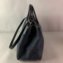 Load image into Gallery viewer, Dooney &amp; Bourke Black Canvas &amp; Leather Handbag Purse w/ Shoulder Strap (10x15x6&quot;)
