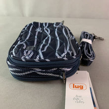 Load image into Gallery viewer, Lug Nautical Navy Roundabout Convertible Crossbody Bag Purse (6x9x2&quot;)
