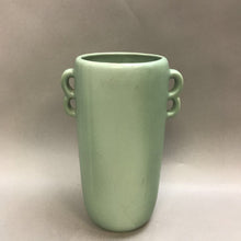 Load image into Gallery viewer, Vintage Weller Pottery Tall Green Dogwood Handled Vase As Is (10.5&quot;)
