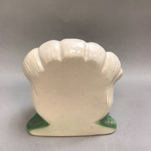 Load image into Gallery viewer, Vintage Weller Pottery Green Dogwood Bookend Style Vase / Pot (7&quot;)
