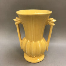 Load image into Gallery viewer, Vintage McCoy Pottery Yellow Glazed Handled Vase (8&quot;)
