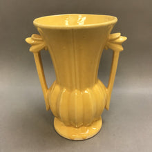 Load image into Gallery viewer, Vintage McCoy Pottery Yellow Glazed Handled Vase (8&quot;)
