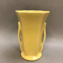 Load image into Gallery viewer, Vintage McCoy Pottery Yellow Glazed Handled Vase (8&quot;)
