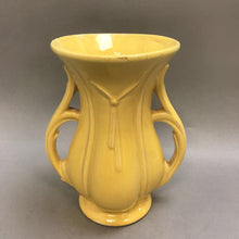 Load image into Gallery viewer, Vintage McCoy Pottery Yellow Glazed Handled Vase (9&quot;)
