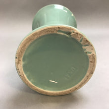 Load image into Gallery viewer, Vintage Green Glazed Pottery Tall Vase (10&quot;)
