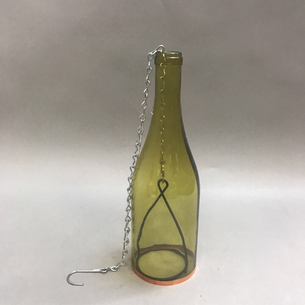 Hanging Wine Bottle Votive Light (10