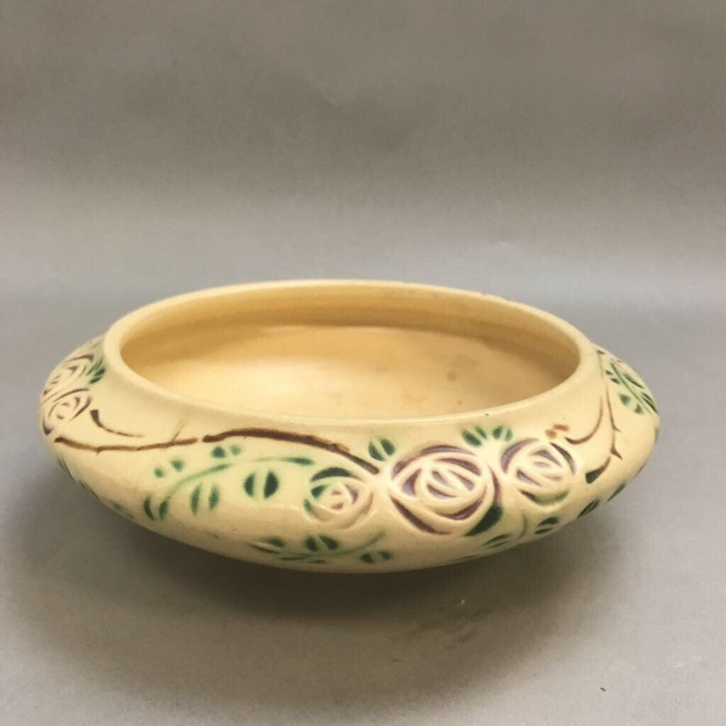 Roseville Pottery Velmoss Scroll low Bowl 118-6 (3x6)