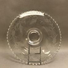 Load image into Gallery viewer, Vintage Imperial Glass Etched Candlewick Serving Plate (15&quot;)
