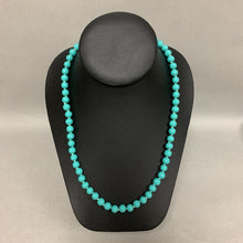 Load image into Gallery viewer, Vintage Turquoise Glass Beaded Necklace (20&quot;)
