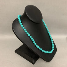 Load image into Gallery viewer, Vintage Turquoise Glass Beaded Necklace (20&quot;)
