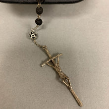 Load image into Gallery viewer, Vintage Lava Stone Rosary (28&quot; w/ 7&quot; Drop)
