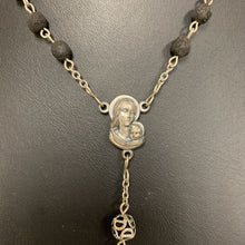 Load image into Gallery viewer, Vintage Lava Stone Rosary (28&quot; w/ 7&quot; Drop)
