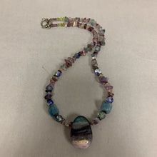 Load image into Gallery viewer, Flourite Austrian Crystal Sterling Accent Necklace (21&quot;)
