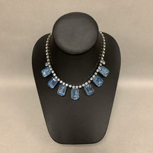 Load image into Gallery viewer, Vintage Baby Blue Rhinestone Collar Necklace (16&quot;)
