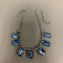 Load image into Gallery viewer, Vintage Baby Blue Rhinestone Collar Necklace (16&quot;)
