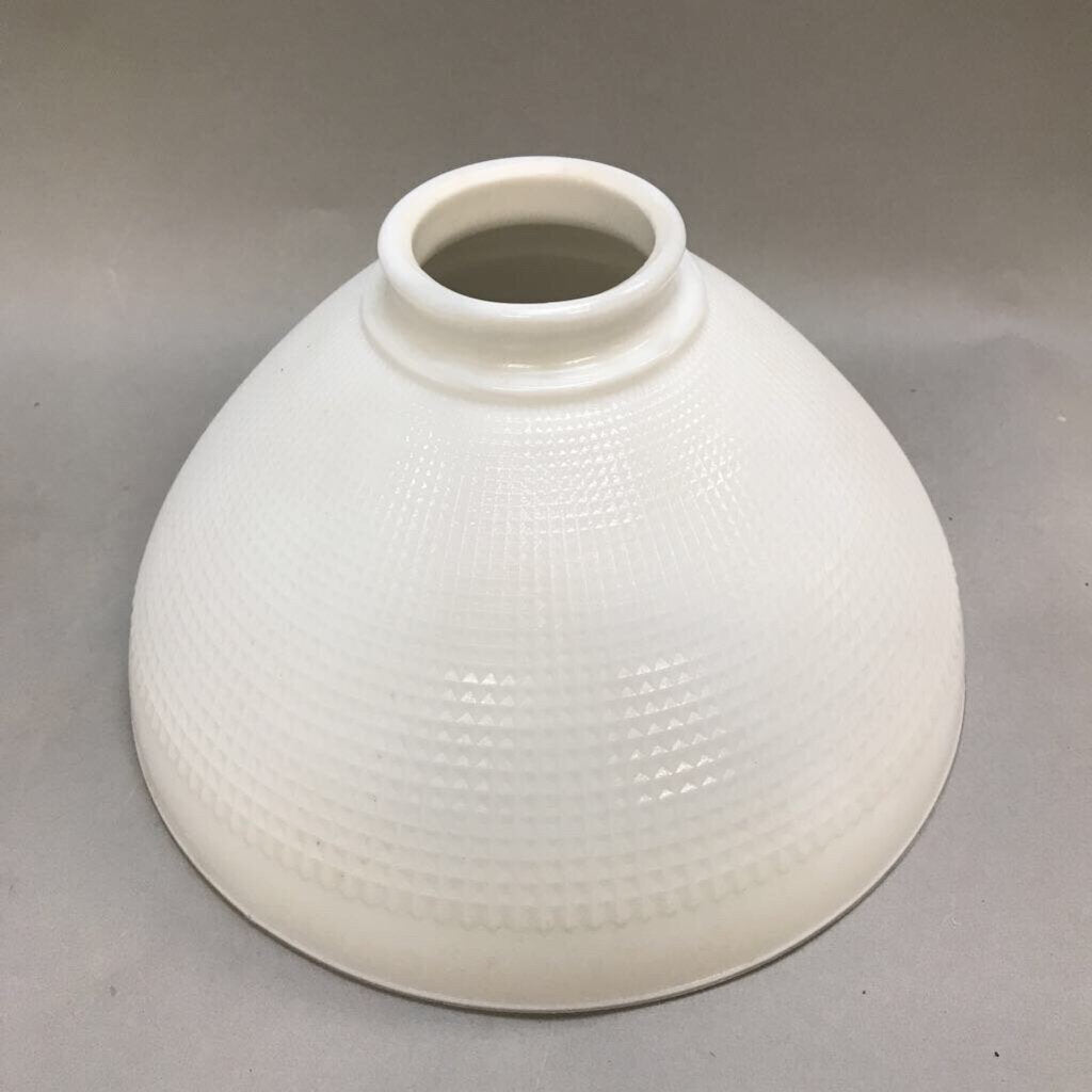 Corning White Milk Glass Torchiere Lamp Shade (5.5x10x10) (2 Available)