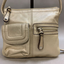 Load image into Gallery viewer, Tignanello Pearl Pebbled Leather Crossbody Bag Purse (8x9&quot;)
